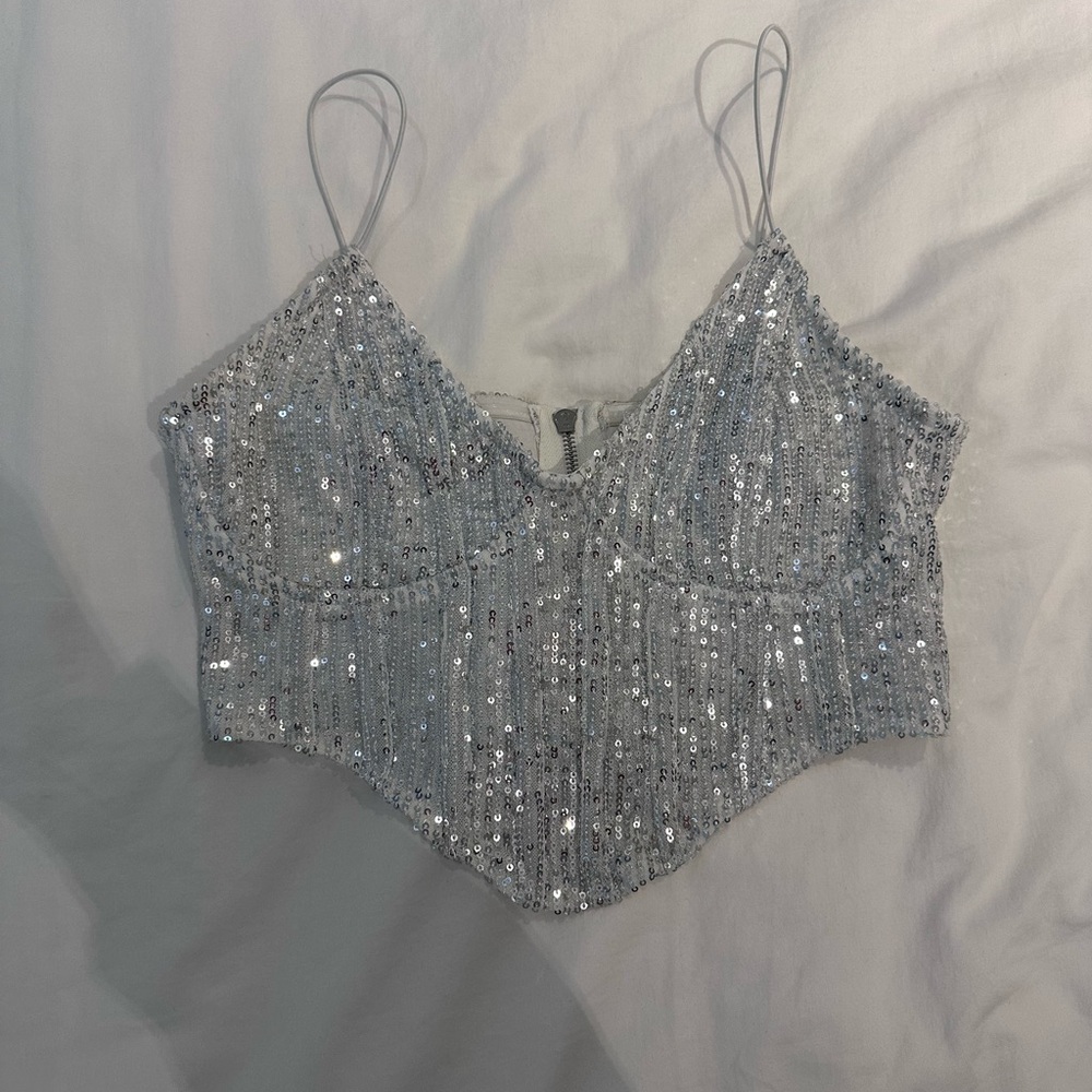 Missguided sequin tank